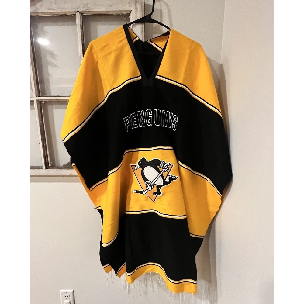 Pittsburgh Penguins NHL hockey jersey One Size poncho